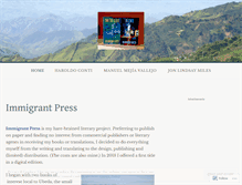 Tablet Screenshot of immigrantpress.org